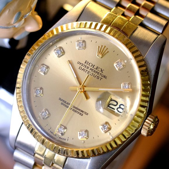 Rolex Datejust 16013  Factory Diamond Dial  36mm - Picture 2 of 5